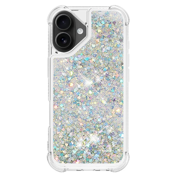 SKALO iPhone 17 Kviksand Glimmer Cover - Sølv