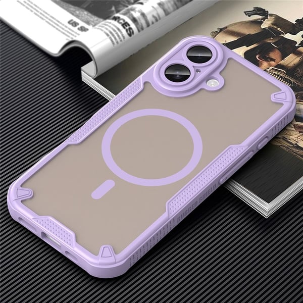 SKALO iPhone 17 Armor Hybrid Frosted Cover - Lilla