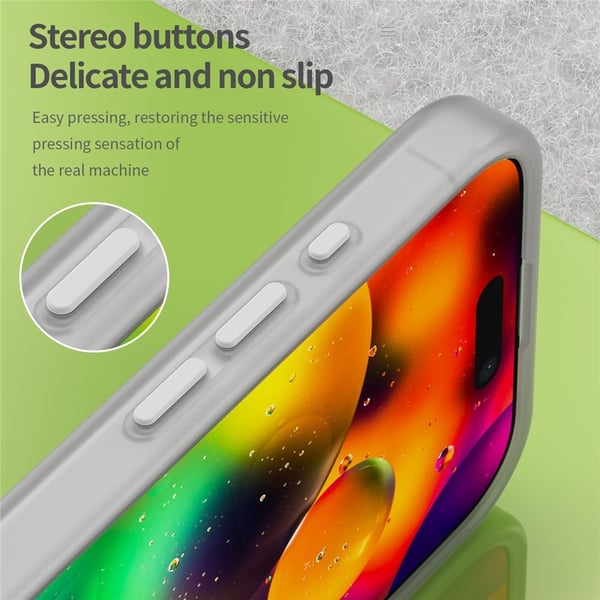 SKALO iPhone 17 Matte Translucent Hybrid Cover - Hvid