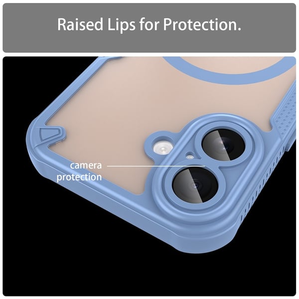 SKALO iPhone 17 Armor Hybrid Frosted Cover - Blå