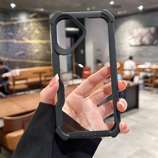 SKALO iPhone 17 Robust Hjørnebeskyttelse Cover - Sort