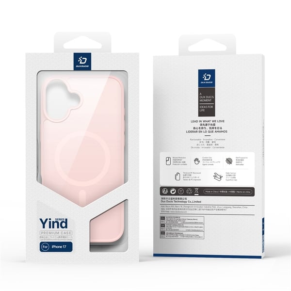 DUX DUCIS iPhone 17 Yind Series Matte Finish Cover - Pink