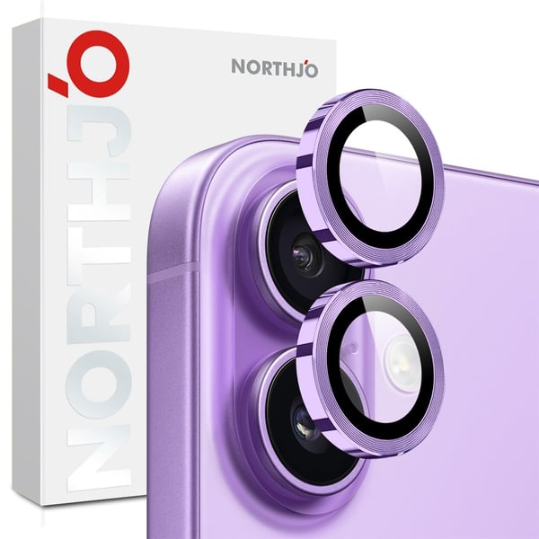 SKALO iPhone 17 NORTHJO Kamerabeskyttelse Metalring - Lilla