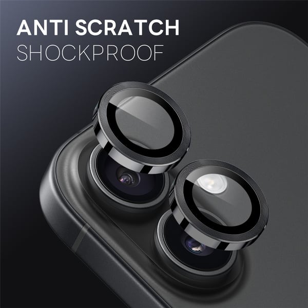 SKALO iPhone 17 NORTHJO Kamerabeskyttelse Metalring - Sort