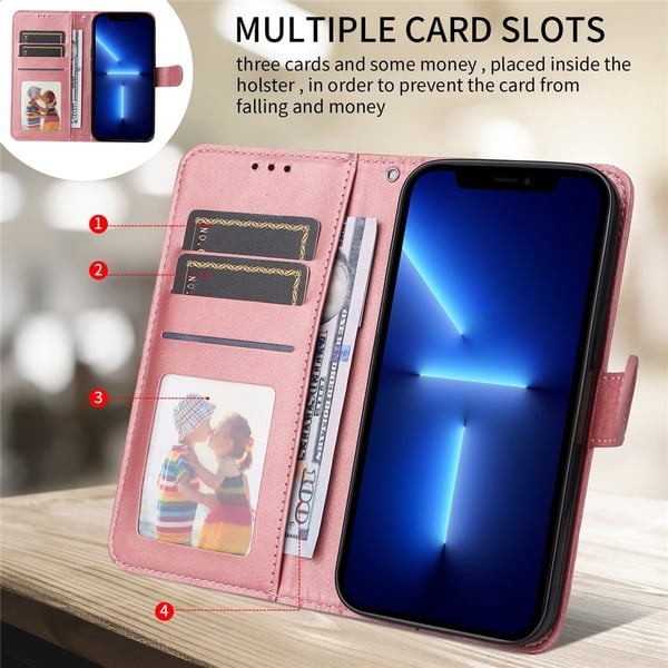 SKALO iPhone 17 PU-læder Flip Cover