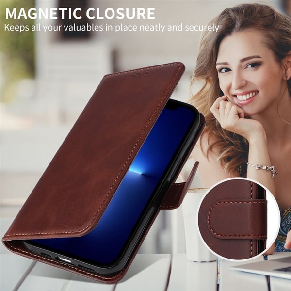 SKALO iPhone 17 PU-læder Flip Cover