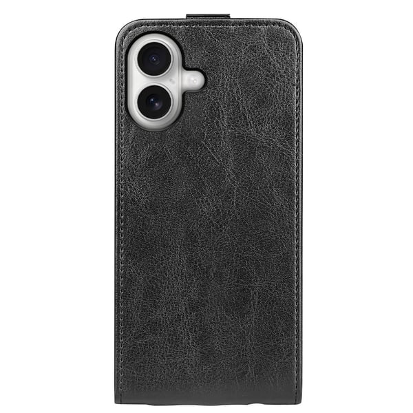 SKALO iPhone 17 Vertical Flip PU-Læder Flip Cover - Sort