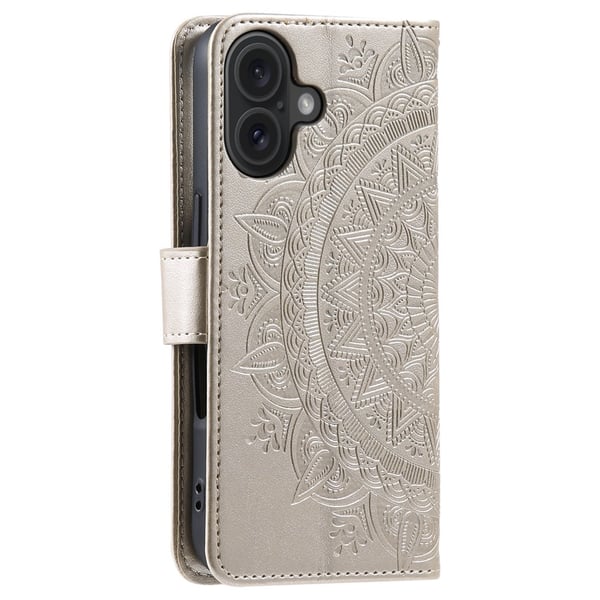 SKALO iPhone 17 Mandala Flip Cover - Guld