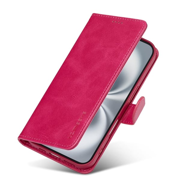 SKALO iPhone 17 LC.IMEEKE Premium PU-læder Flip Cover - Pink