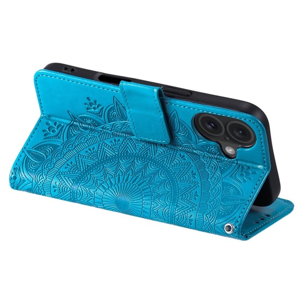 SKALO iPhone 17 Mandala Flip Cover - Blå