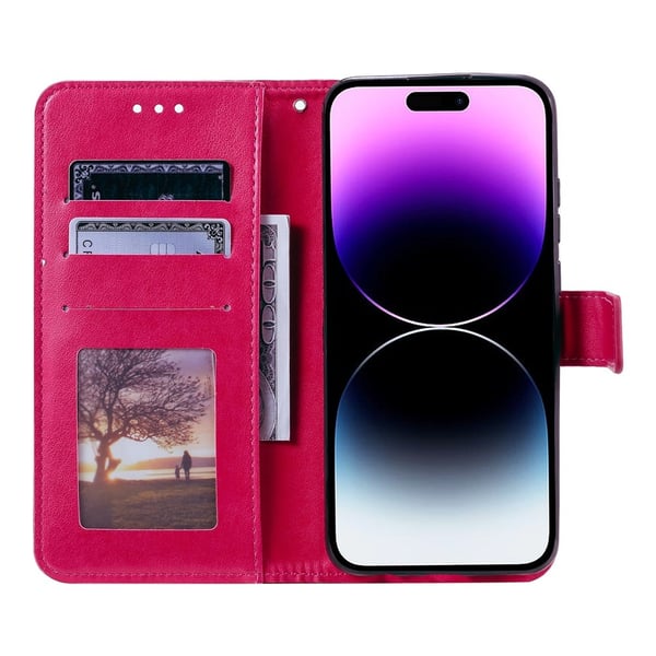 SKALO iPhone 17 Mandala Plånboksfodral - Cerise