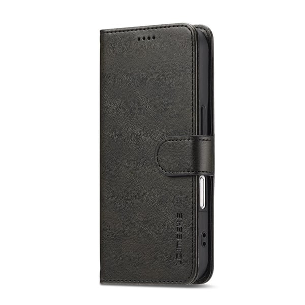 SKALO iPhone 17 LC.IMEEKE Premium PU-læder Flip Cover - Sort