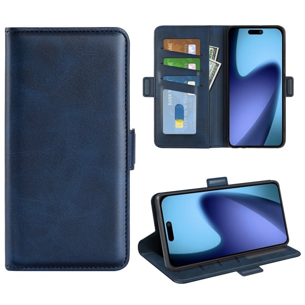 SKALO iPhone 17 Premium ID Flip Cover - Blå