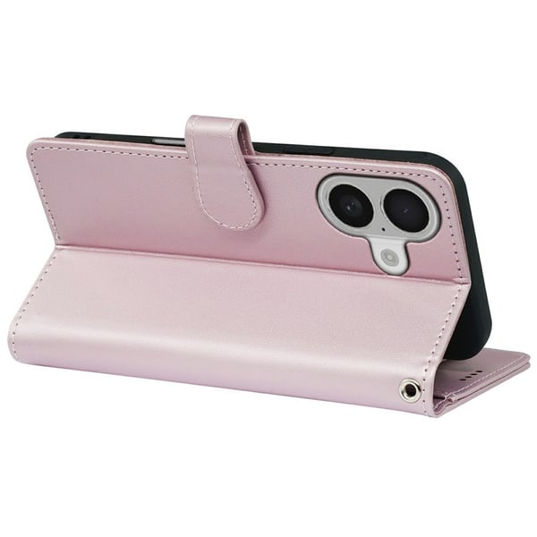 SKALO iPhone 17 9-RUM Flip Cover - Rosa guld