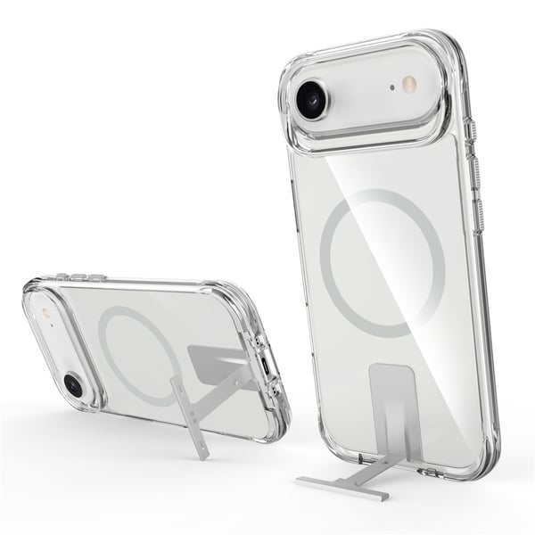 SKALO iPhone Air Alu Kickstand TPU Cover - Gennemsigtig