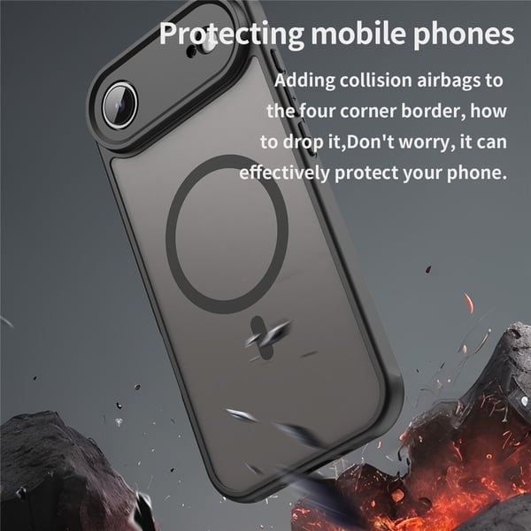 SKALO iPhone Air Mat Hybrid Cover - Sort