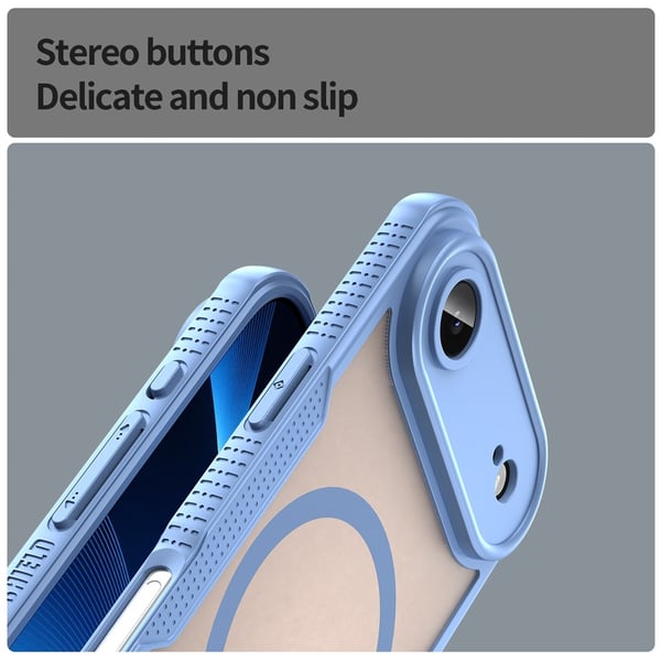 SKALO iPhone Air Armor Hybrid Frosted Cover - Blå