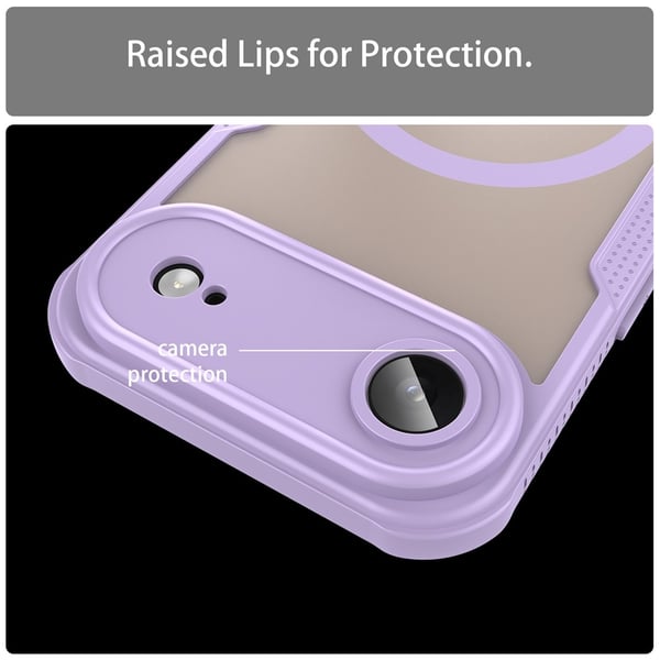 SKALO iPhone Air Armor Hybrid Frosted Cover - Lilla