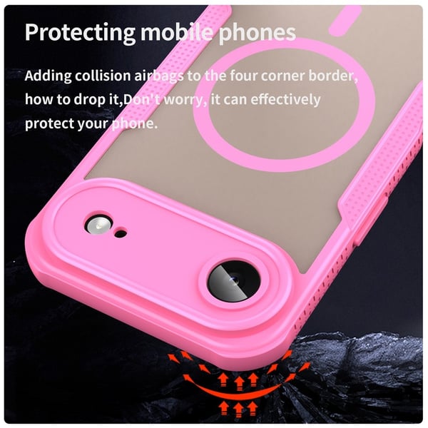SKALO iPhone Air Armor Hybrid Frosted Cover - Pink