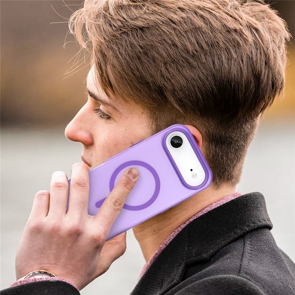 SKALO iPhone Air Matte Translucent Hybrid Cover - Mørk lilla