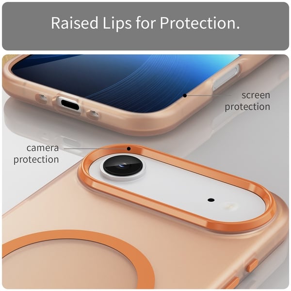 SKALO iPhone Air Matte Translucent Hybrid Cover - Orange