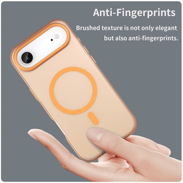 SKALO iPhone Air Matte Translucent Hybrid Cover - Orange