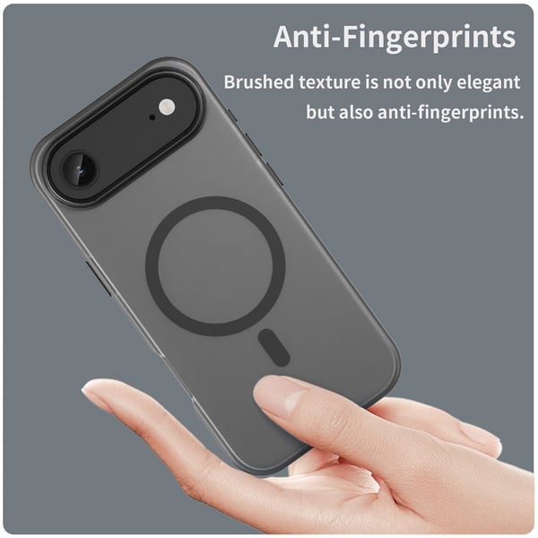 SKALO iPhone Air Matte Translucent Hybrid Cover - Sort