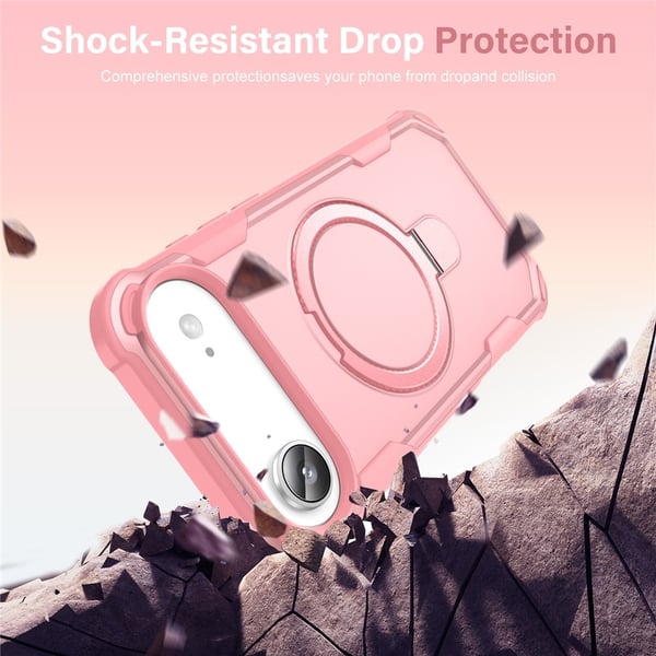SKALO iPhone Air Armor Ring Cover - Pink