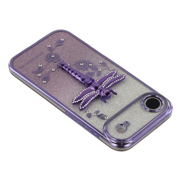 SKALO iPhone Air KADEM Dragonfly Glitter Cover - Lilla