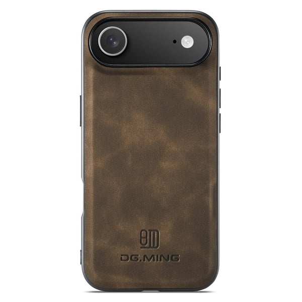 DG MING iPhone Air Premium PU-læder Hybrid Cover - Mørkebrun