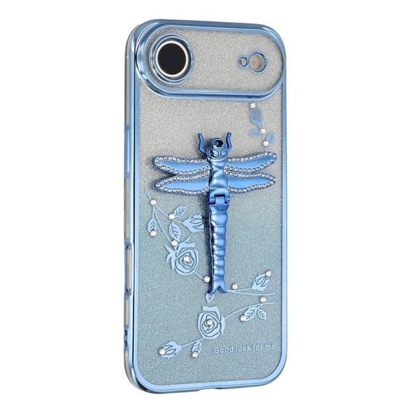 SKALO iPhone Air KADEM Dragonfly Glitter Cover - Blå