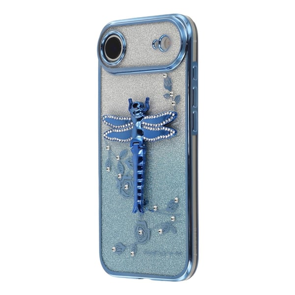 SKALO iPhone Air KADEM Dragonfly Glitter Cover - Blå