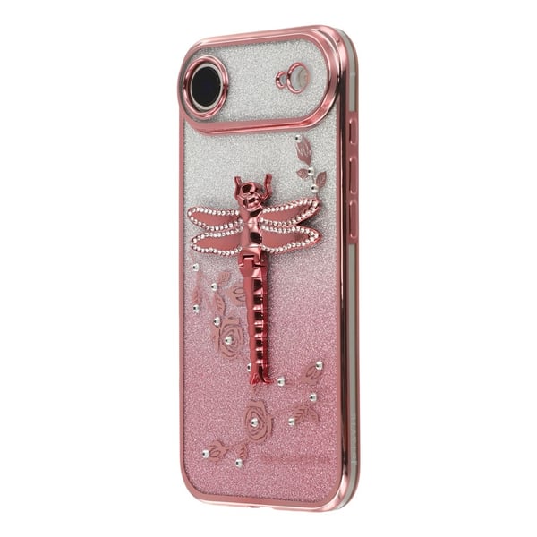 SKALO iPhone Air KADEM Dragonfly Glitter Cover - Pink