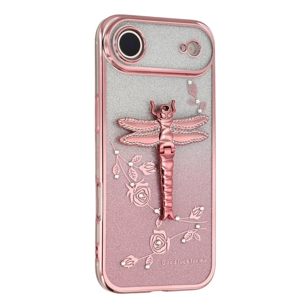 SKALO iPhone Air KADEM Dragonfly Glitter Cover - Pink