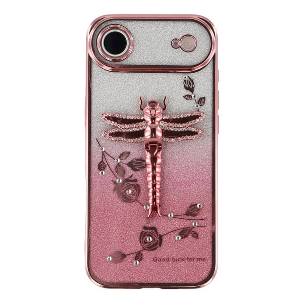 SKALO iPhone Air KADEM Dragonfly Glitter Cover - Pink