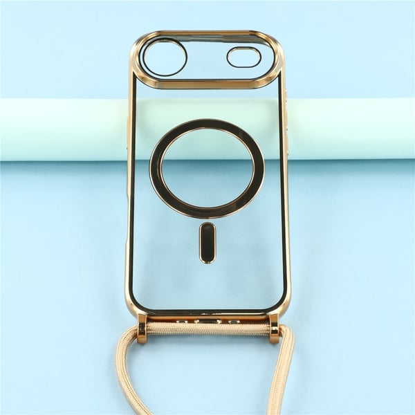 SKALO iPhone Air TPU Color Edge Halskæde Cover - Guld
