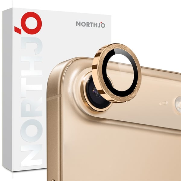 SKALO iPhone Air NORTHJO Kamerabeskyttelse Metalring - Guld