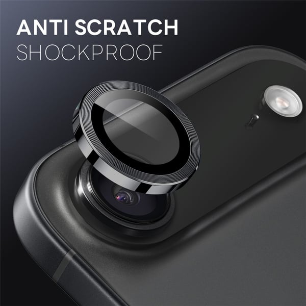 SKALO iPhone Air NORTHJO Kamerabeskyttelse Metalring - Sort