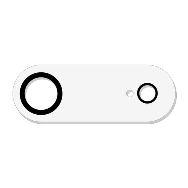 SKALO iPhone Air Kamerasuoja Karkaistua Lasia - Läpinäkyvä