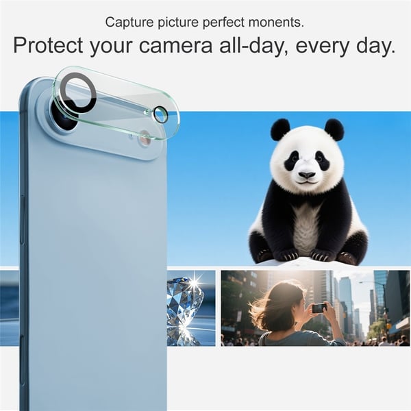 IMAK iPhone Air Kamerasuoja Karkaistua Lasia - Läpinäkyvä