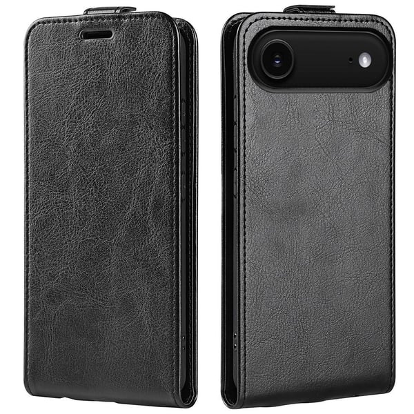 SKALO iPhone Air Vertical Flip PU-Læder Flip Cover - Sort