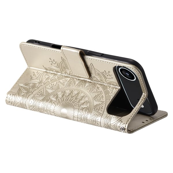 SKALO iPhone Air Mandala Flip Cover - Guld