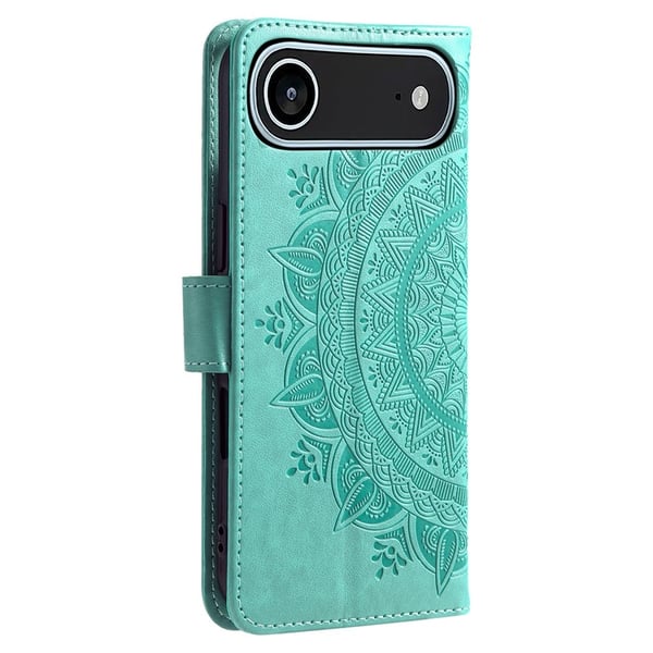 SKALO iPhone Air Mandala Flip Cover - Turkis