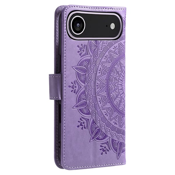 SKALO iPhone Air Mandala Flip Cover - Lilla