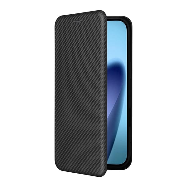 SKALO iPhone Air Carbon Fiber Flip Cover - Sort