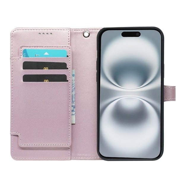 SKALO iPhone Air 9-RUM Flip Cover - Rosa guld
