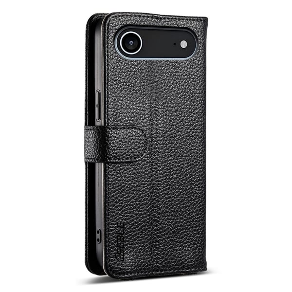 SKALO iPhone Air ESEBLE E11 Litchi Mirror Flip Cover - Sort