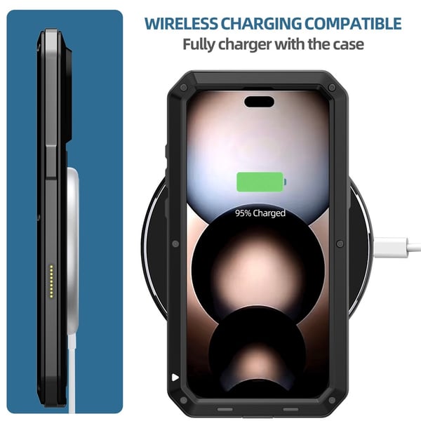 SKALO iPhone 17 Pro Heavy Armor Cover - Sort