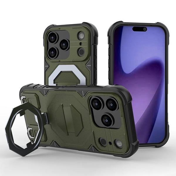 SKALO iPhone 17 Pro Armor Matrix Cover - Grøn