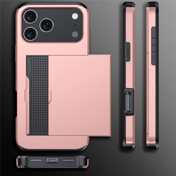 SKALO iPhone 17 Pro Armor Kortholder Cover - Grøn